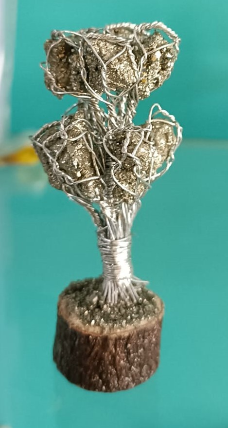 Natural Pyrite Tree Small