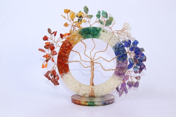 Seven Chakra Crystal Money Stone Tree